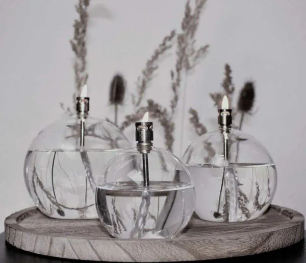 Oljelampa Peridesign – Round Clear Chrome L - Bild 2
