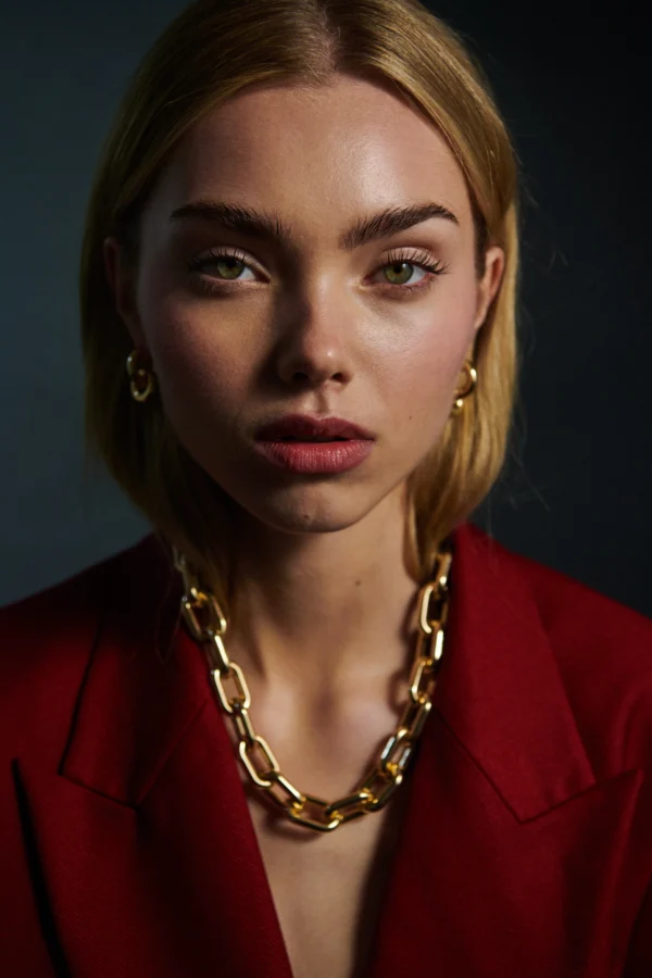 Samantha halsband guld – statement i varje länk - Bild 3