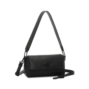 Puccini Alessia Flap Bag – Tidlös svart elegans i ren form